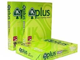 100% wood pulp IK PLUS copy paper 80gsm / Ik Plus A4 PAPER 75GSM