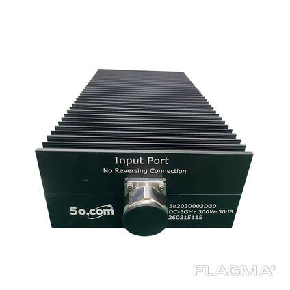 300W Coaxial Fixed RF Attenuator DC-3GHz 50Ohm RF Microwave Attenuator