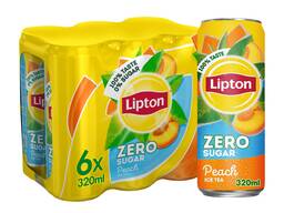 Ice tea lipton peach 330ml slim cans, wholesale