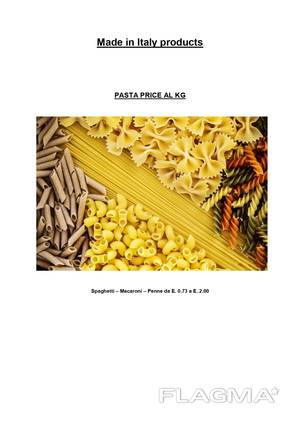 Макаронные изделия, мука из твердых сортов пшеницы Италия