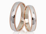 Обручальные кольца с комбинированными цветами золота. - фото 2