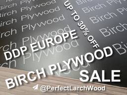 Plywood Birch Larch Wood for sale from a warehouse in Europe up to 30% Sale