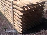 Round Pointed Post, barked stakes - photo 4