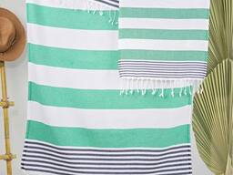 Turkish Peshtemal Beach Towels, American Design, 100% Cotton, 100 x 180 cm